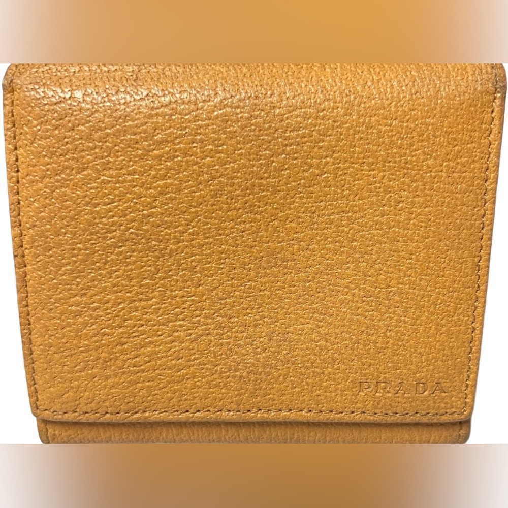 PRADA Saffiano Leather Trifold Wallet Authentic